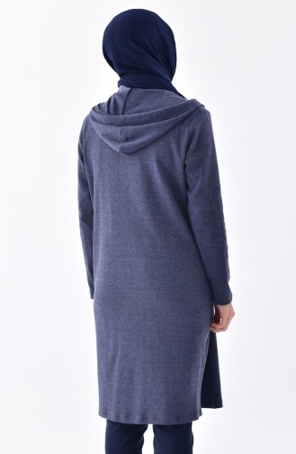 Hooded Cardigan 1153-01 Navy 1156-01