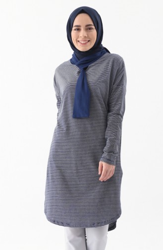 Striped Tunic 1124-01 Navy 1124-01