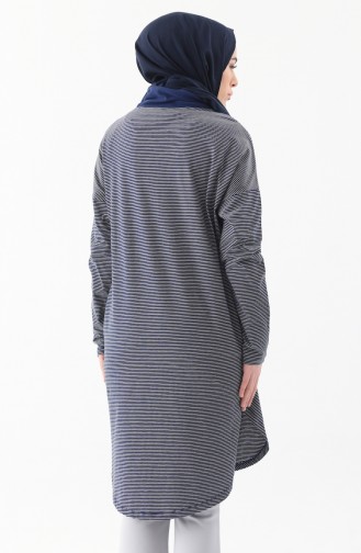 Striped Tunic 1124-01 Navy 1124-01