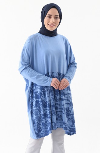 Bat Sleeve Flywheel Tunic 1176-02 Blue 1176-02