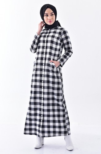 Black Hijab Dress 1002A-01