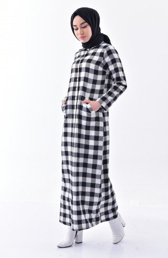 Black Hijab Dress 1002A-01