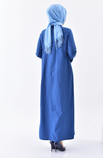 TUBANUR Pleated Dress 2997-03 Indigo 2997-03