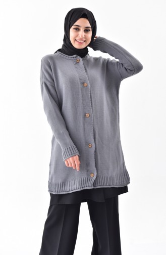 iLMEK Knitwear Cardigan 4088-03 Smoked 4088-03