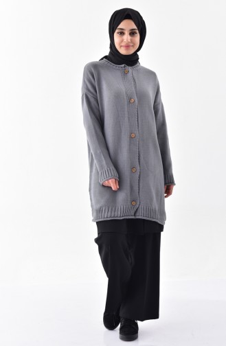 iLMEK Knitwear Cardigan 4088-03 Smoked 4088-03