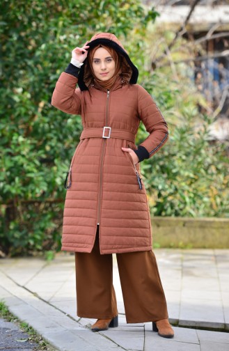 Belted Padded Coat 5114-03 Taba 5114-03