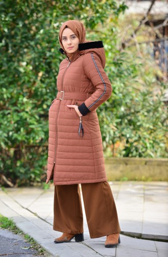 Belted Padded Coat 5114-03 Taba 5114-03
