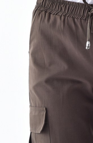 Keten Kargo Pantolon 3122-01 Haki