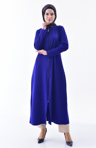 Abaya Fermeture 0546-08 Bleu Roi 0546-08