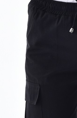 Pantalon Cargo Lin 3122-02 Noir 3122-02
