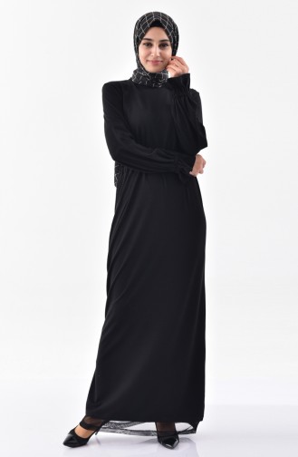 Black İslamitische Jurk 1144-01