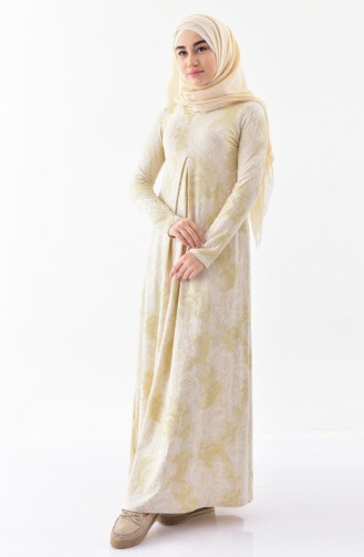 Sefa Merve Umrah Kleid 7124D-01 Creme 7124D-01