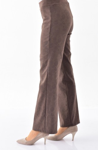 Jacquard Wide leg Pants  2045-02 Mink 2045-02