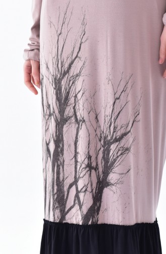 innate Fabric Platted Dress 1023-01 Mink 1023-01
