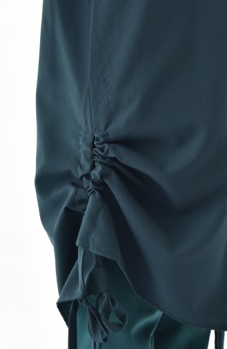 Elastic Sleeve Tunic 5003-01 Emerald Green 5003-01