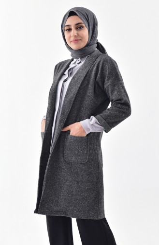 Pocket Winter Cardigan 0127-01 Gray 0127-01