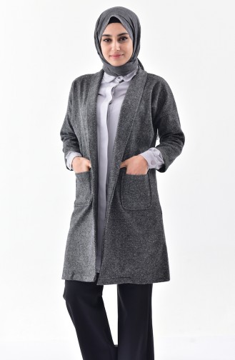 Gilet Hivernal avec Poches 0127-01 Gris 0127-01