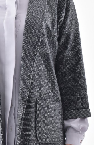 Pocket Winter Cardigan 0127-01 Gray 0127-01