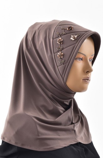 Stony Ready to wear Hijab 1004-17 Dark Mink 1004-17