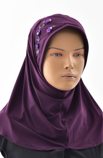 Stony Ready to wear Hijab 1004-18 Damson 1004-18