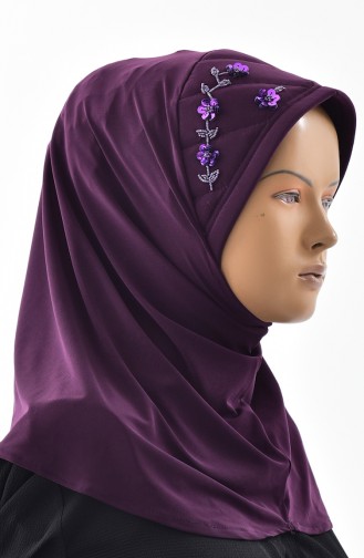 Stony Ready to wear Hijab 1004-18 Damson 1004-18