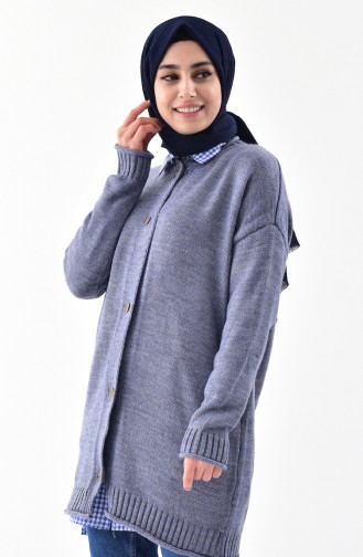 iLMEK Knitwear Cardigan 4088-06 Indigo 4088-06