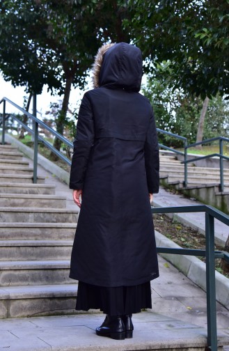 Manteau a Fourrure 5108-03 Noir 5108-03