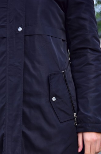 Manteau a Fourrure 5108-03 Noir 5108-03