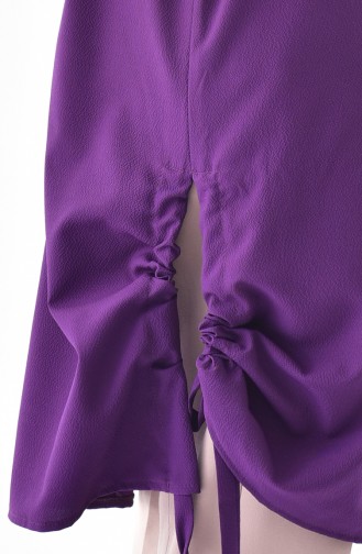 Elastic Sleeve Tunic 5003-10 Purple 5003-10