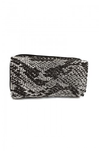 Portefeuilles Pour Femme IR17-02 Noir Blanc Serpent 17-02