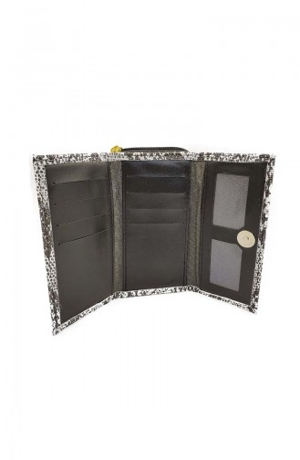 Portefeuilles Pour Femme IR17-02 Noir Blanc Serpent 17-02