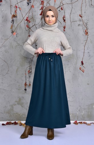 Patterned Skirt 1087-02 Emerald Green 1087-02