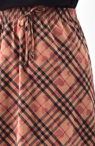 Plaid Patterned Platted Skirt 1093-01 Tile 1093-01