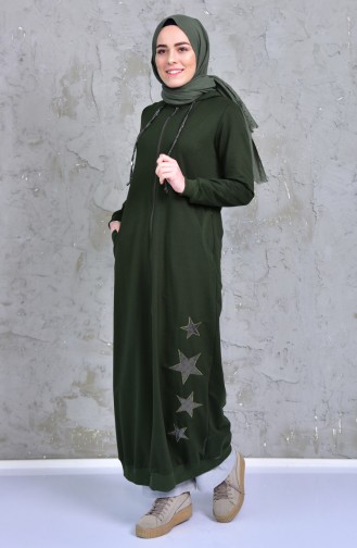 Hooded Sport Abaya 2014-03 Khaki 2014-03