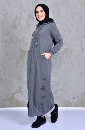 Abaya Sport a Capuche 2014-04 Gris 2014-04