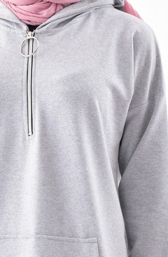 iLMEK Zippered Sweatshirt 5208-04 Gray 5208-04