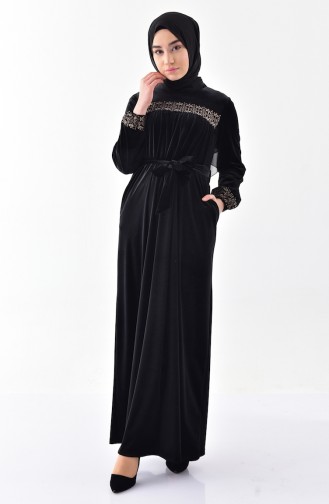 Black İslamitische Jurk 2100-02