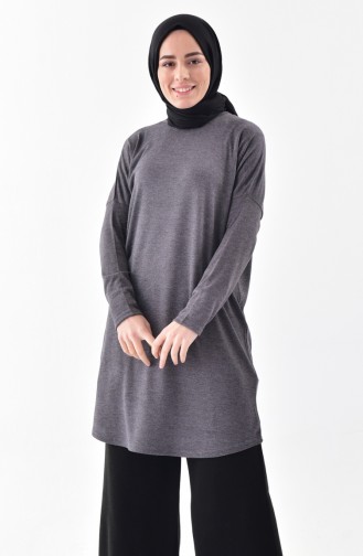 Yarasa Kol Tunik 7385-01 Füme