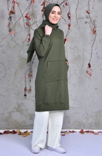 Cepli Spor Tunik 5207-03 Haki