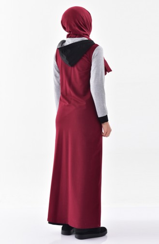 Abaya Sport Pierre Imprimée 2012-01 Bordeaux 2012-01