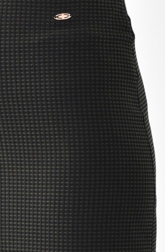 Patterned Skirt 4100-01 Khaki 4100-01