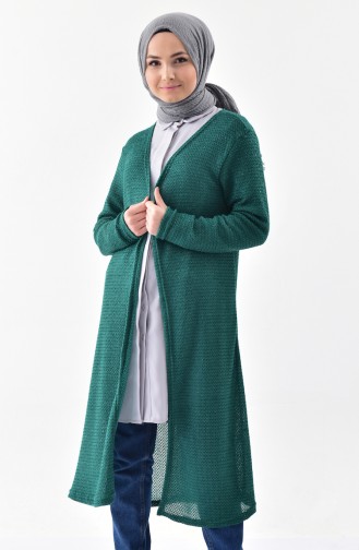 Gilet a Paillettes 7747-02 Vert emeraude 7747-02
