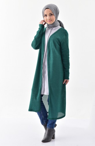 Gilet a Paillettes 7747-02 Vert emeraude 7747-02