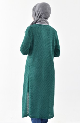 Gilet a Paillettes 7747-02 Vert emeraude 7747-02