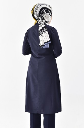 Buglem Tie Collar Tunic 1084-10 Navy 1084-10