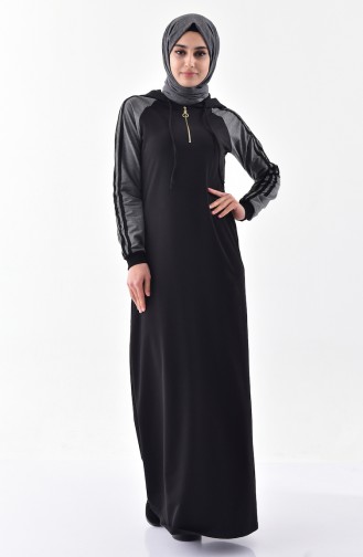 Robe Sport a Capuche 2067-01 Noir Fumé 2067-01