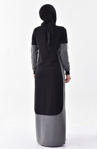 Robe Sport a Rayure 2070-01 Noir 2070-01