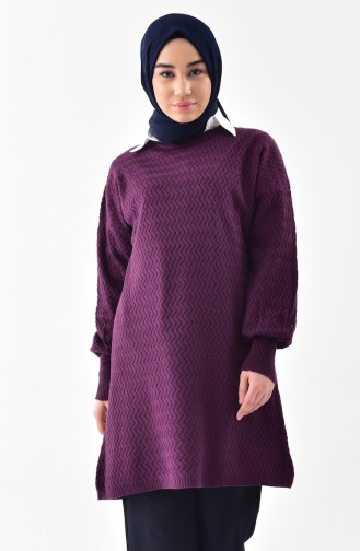 Triko Tunik 2108-06 Mor 2108-06