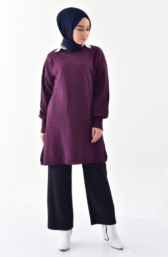 Triko Tunik 2108-06 Mor 2108-06