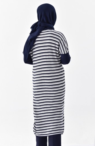 Tunique Tricot a Rayure 8094-01 Bleu Marine 8094-01